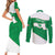 Personalized Italy Emilia-Romagna Couples Matching Short Sleeve Bodycon Dress and Long Sleeve Button Shirt Inspiration Flags Style