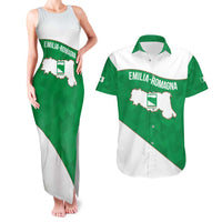 Personalized Italy Emilia-Romagna Couples Matching Tank Maxi Dress and Hawaiian Shirt Inspiration Flags Style
