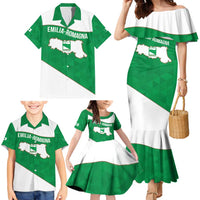 Personalized Italy Emilia-Romagna Family Matching Mermaid Dress and Hawaiian Shirt Inspiration Flags Style