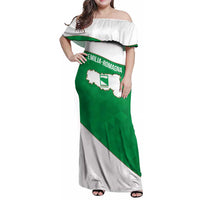 Personalized Italy Emilia-Romagna Family Matching Off Shoulder Maxi Dress and Hawaiian Shirt Inspiration Flags Style