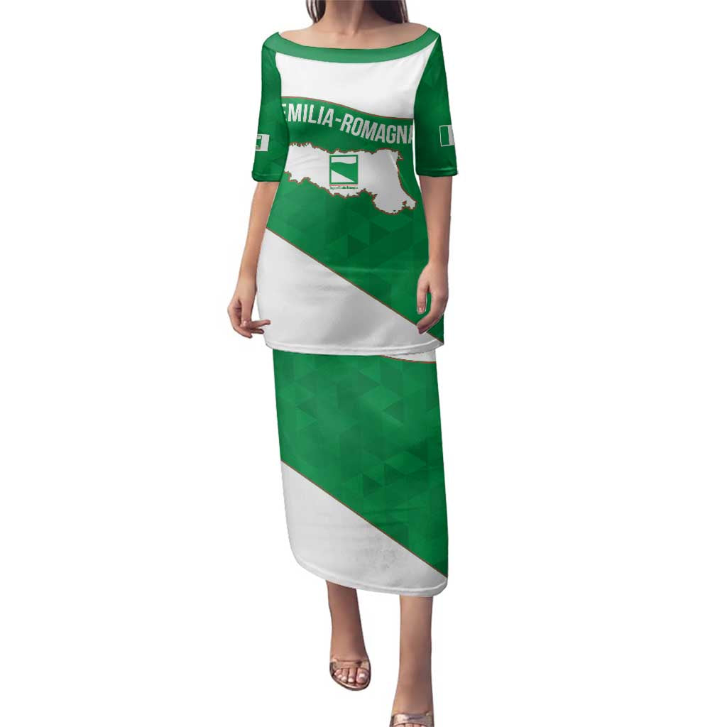 Personalized Italy Emilia-Romagna Family Matching Puletasi and Hawaiian Shirt Inspiration Flags Style