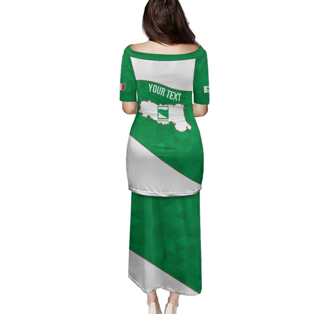 Personalized Italy Emilia-Romagna Family Matching Puletasi and Hawaiian Shirt Inspiration Flags Style