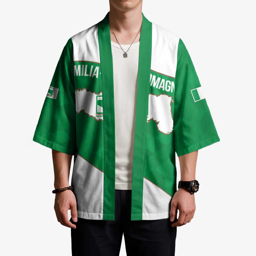 Personalized Italy Emilia-Romagna Kimono Inspiration Flags Style - Wonder Print Shop