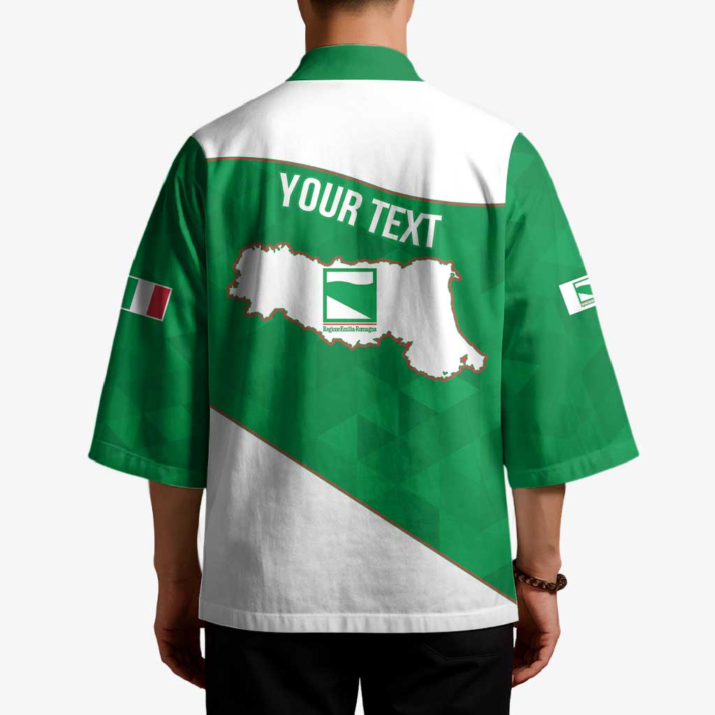 Personalized Italy Emilia-Romagna Kimono Inspiration Flags Style - Wonder Print Shop