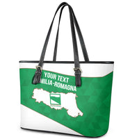 Personalized Italy Emilia-Romagna Leather Tote Bag Inspiration Flags Style