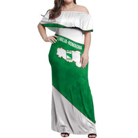 Personalized Italy Emilia-Romagna Off Shoulder Maxi Dress Inspiration Flags Style