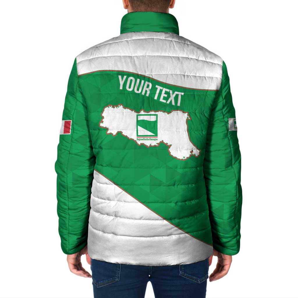 Personalized Italy Emilia-Romagna Padded Jacket Inspiration Flags Style - Wonder Print Shop