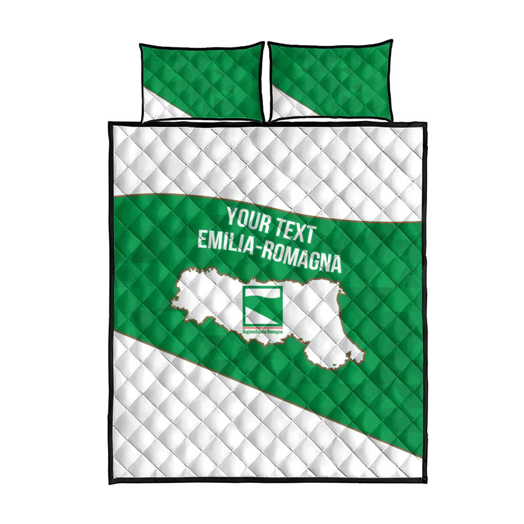 Personalized Italy Emilia-Romagna Quilt Bed Set Inspiration Flags Style