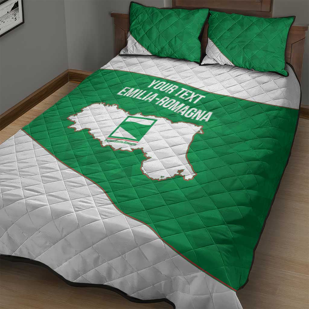 Personalized Italy Emilia-Romagna Quilt Bed Set Inspiration Flags Style