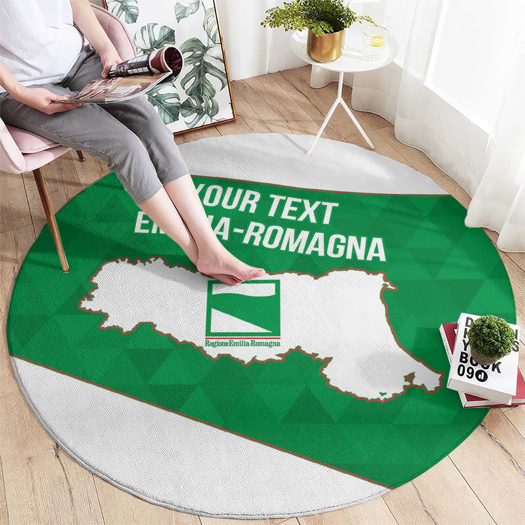 Personalized Italy Emilia-Romagna Round Carpet Inspiration Flags Style