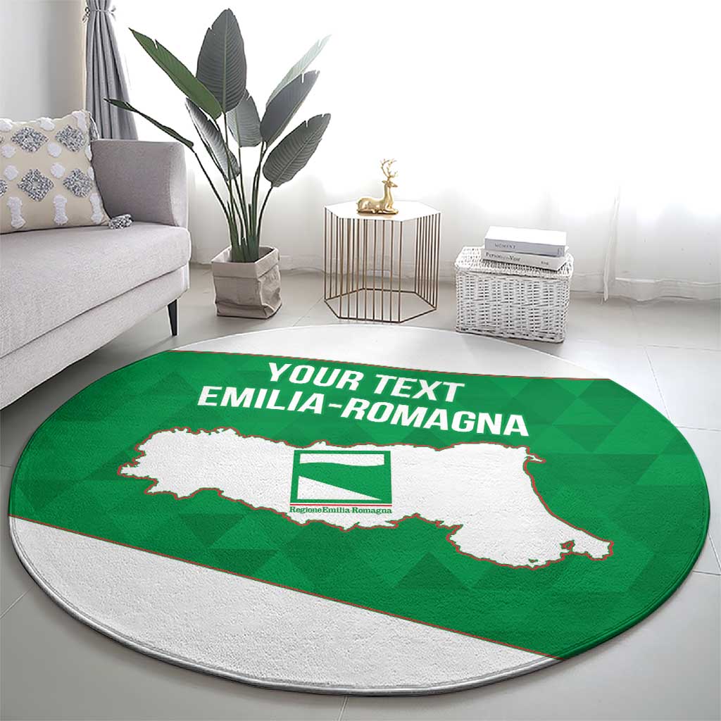 Personalized Italy Emilia-Romagna Round Carpet Inspiration Flags Style