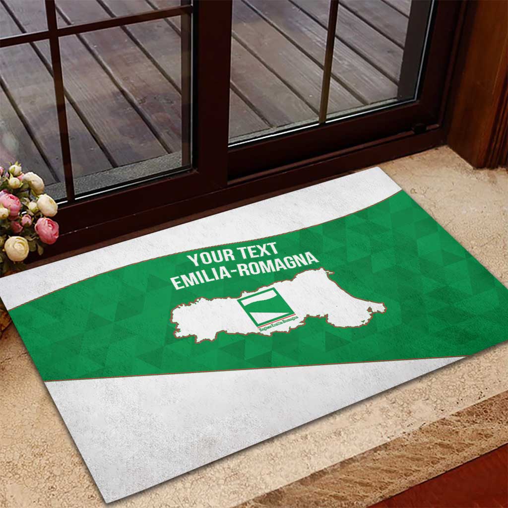 Personalized Italy Emilia-Romagna Rubber Doormat Inspiration Flags Style