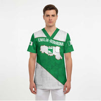 Personalized Italy Emilia-Romagna Scrub Top Inspiration Flags Style - Wonder Print Shop