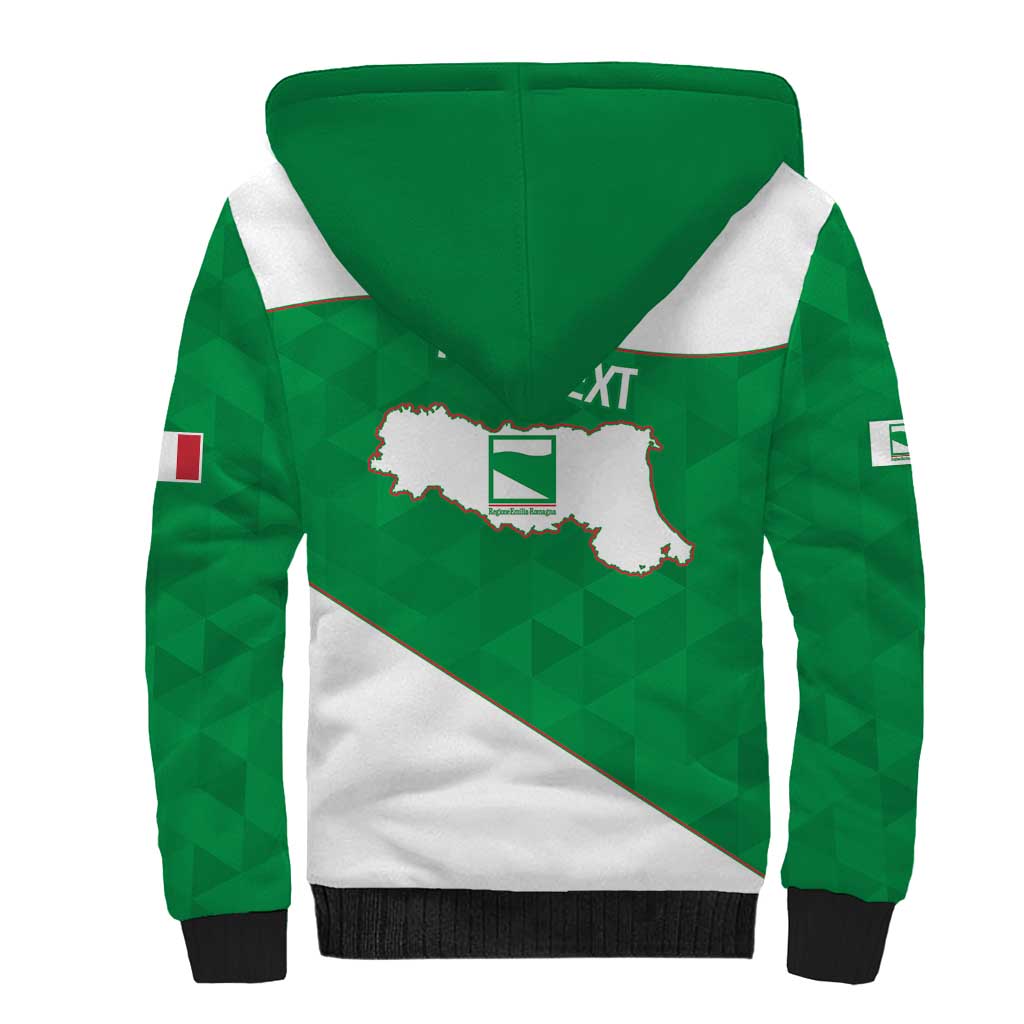 Personalized Italy Emilia-Romagna Sherpa Hoodie Inspiration Flags Style