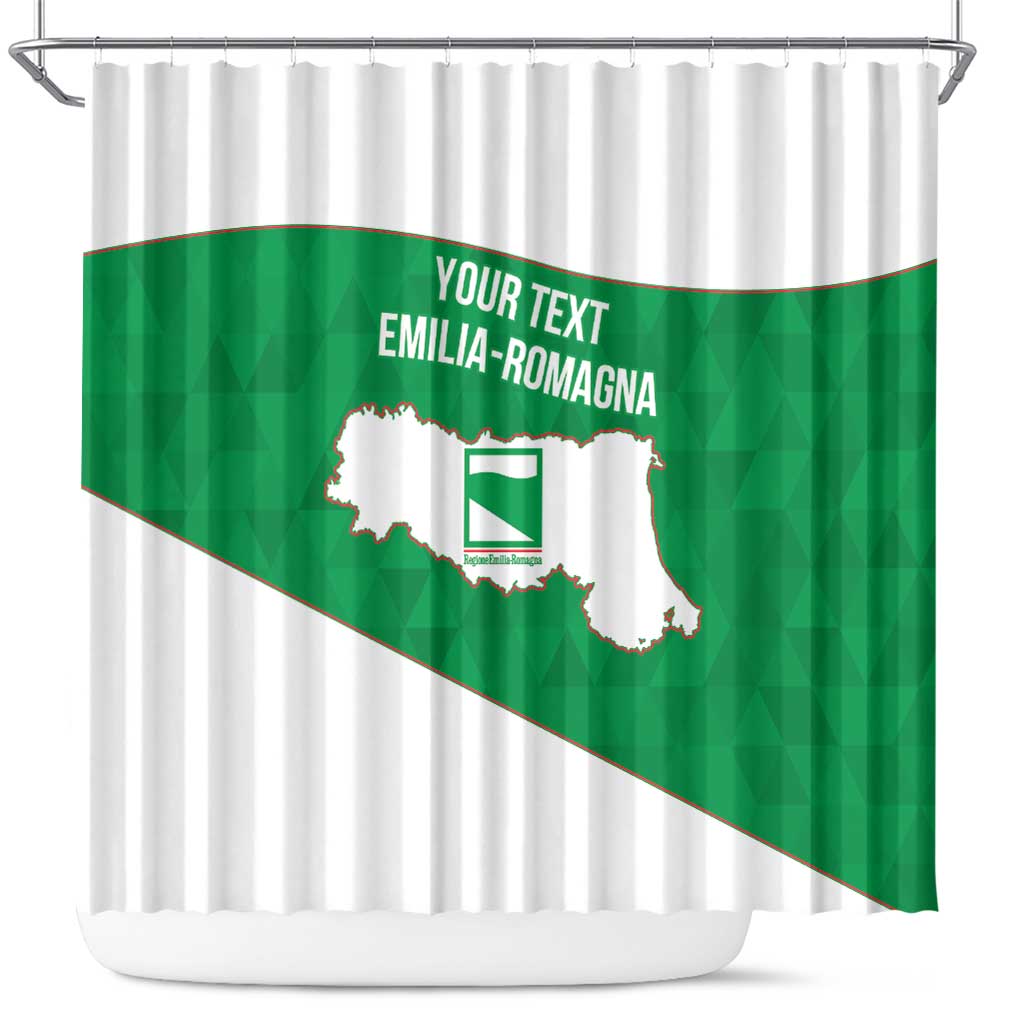 Personalized Italy Emilia-Romagna Shower Curtain Inspiration Flags Style