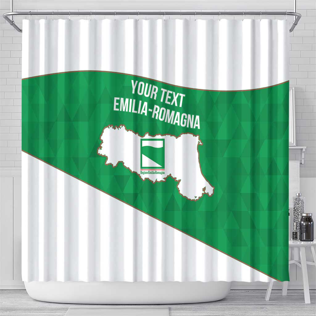 Personalized Italy Emilia-Romagna Shower Curtain Inspiration Flags Style