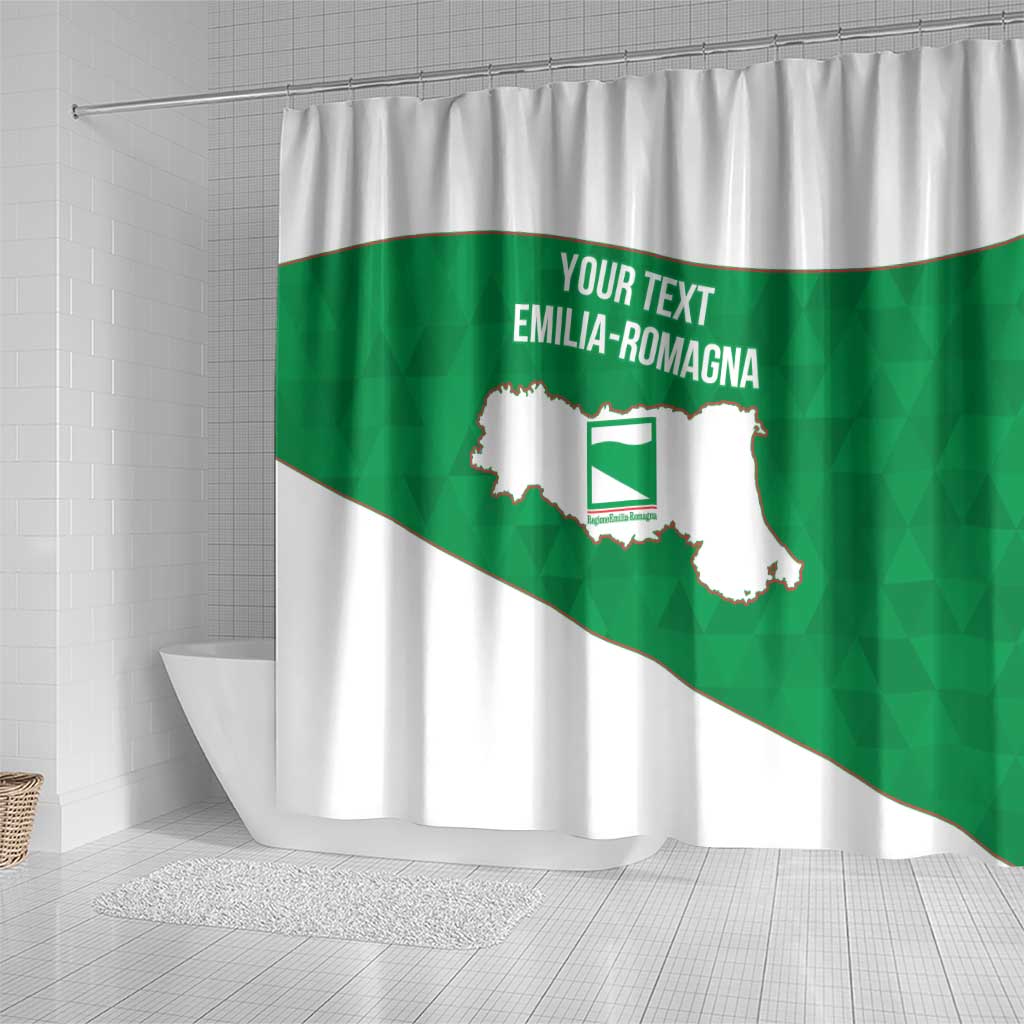 Personalized Italy Emilia-Romagna Shower Curtain Inspiration Flags Style
