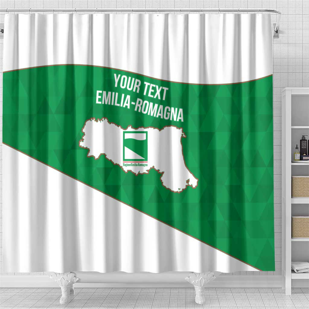 Personalized Italy Emilia-Romagna Shower Curtain Inspiration Flags Style