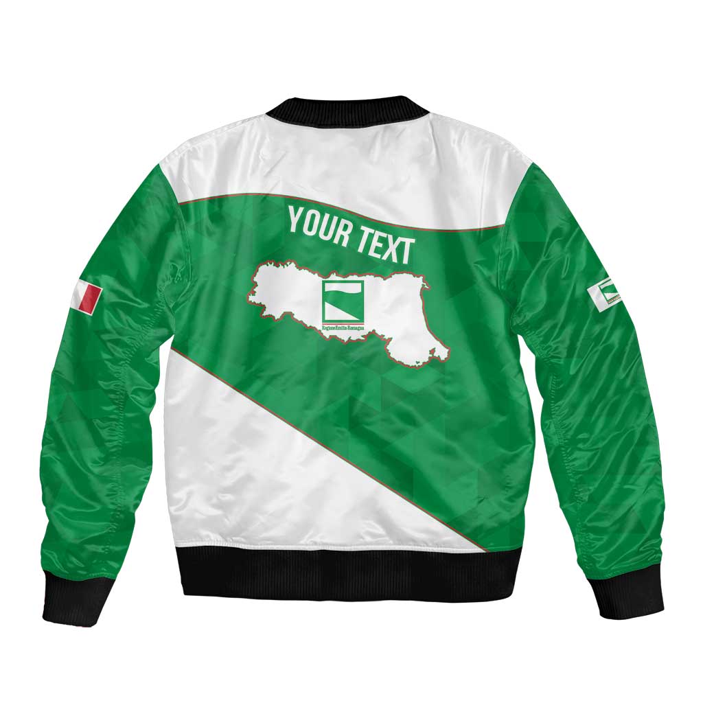 Personalized Italy Emilia-Romagna Sleeve Zip Bomber Jacket Inspiration Flags Style