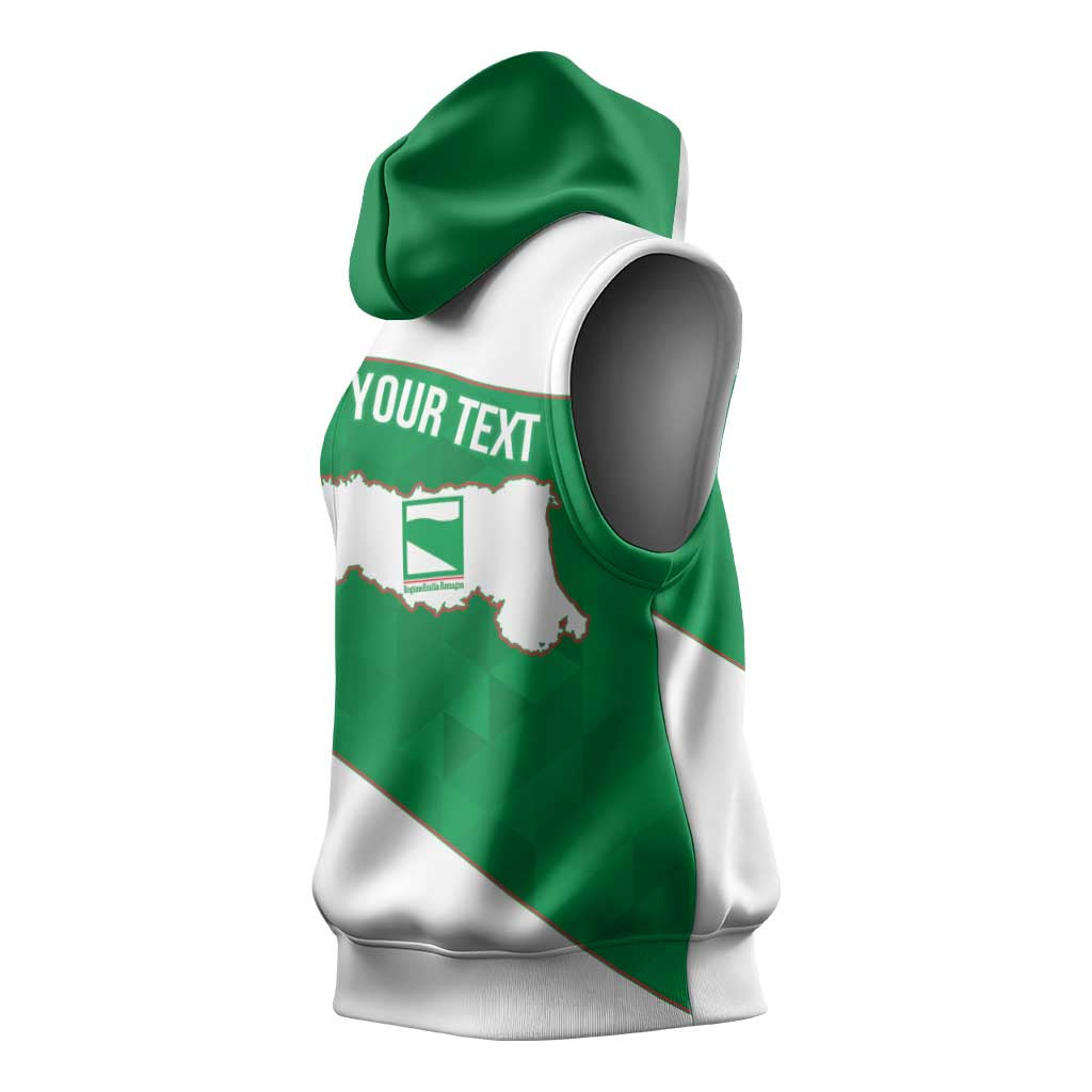Personalized Italy Emilia-Romagna Sleeveless Hoodie Inspiration Flags Style - Wonder Print Shop