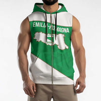 Personalized Italy Emilia-Romagna Sleeveless Zip Hoodie Inspiration Flags Style - Wonder Print Shop