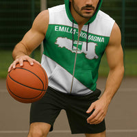 Personalized Italy Emilia-Romagna Sleeveless Zip Hoodie Inspiration Flags Style - Wonder Print Shop