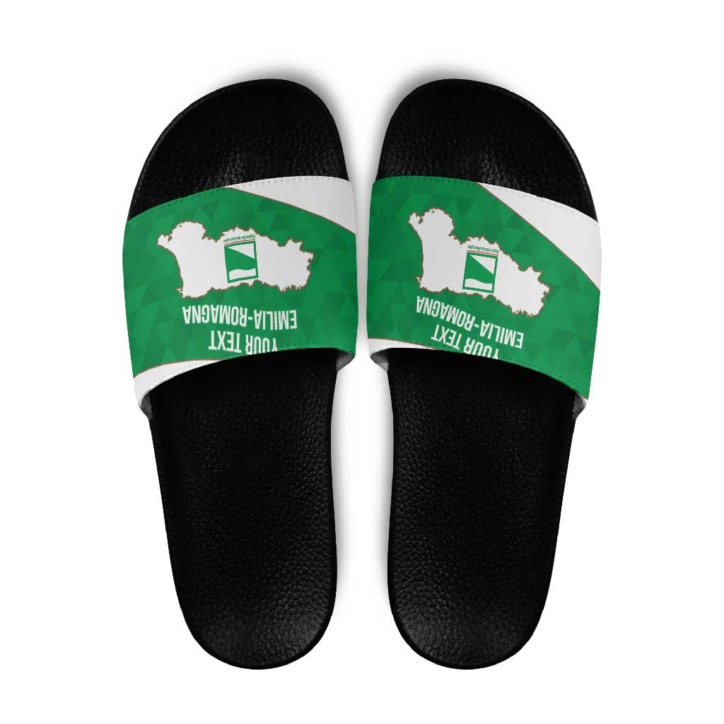 Personalized Italy Emilia-Romagna Slide Sandals Inspiration Flags Style - Wonder Print Shop