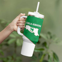 Personalized Italy Emilia-Romagna Tumbler With Handle Inspiration Flags Style