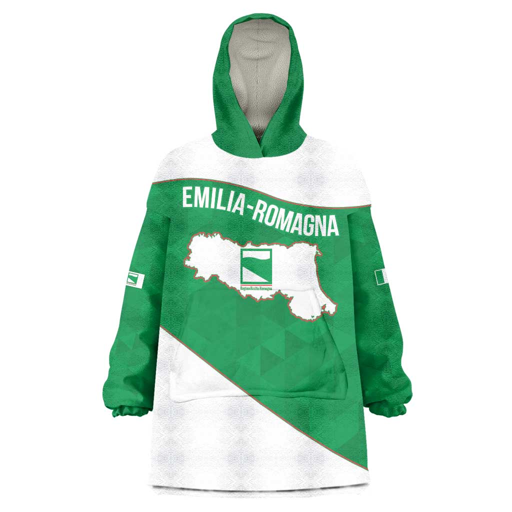 Personalized Italy Emilia-Romagna Wearable Blanket Hoodie Inspiration Flags Style