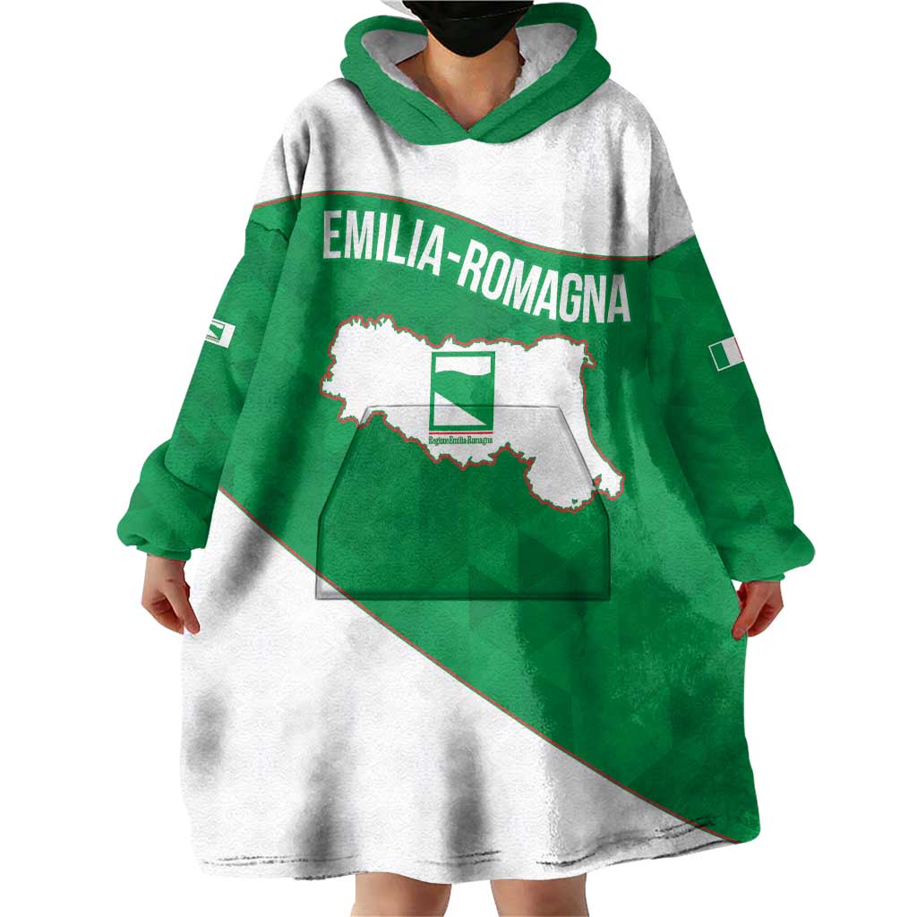 Personalized Italy Emilia-Romagna Wearable Blanket Hoodie Inspiration Flags Style