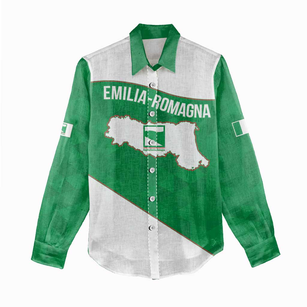 Personalized Italy Emilia-Romagna Women Casual Shirt Inspiration Flags Style