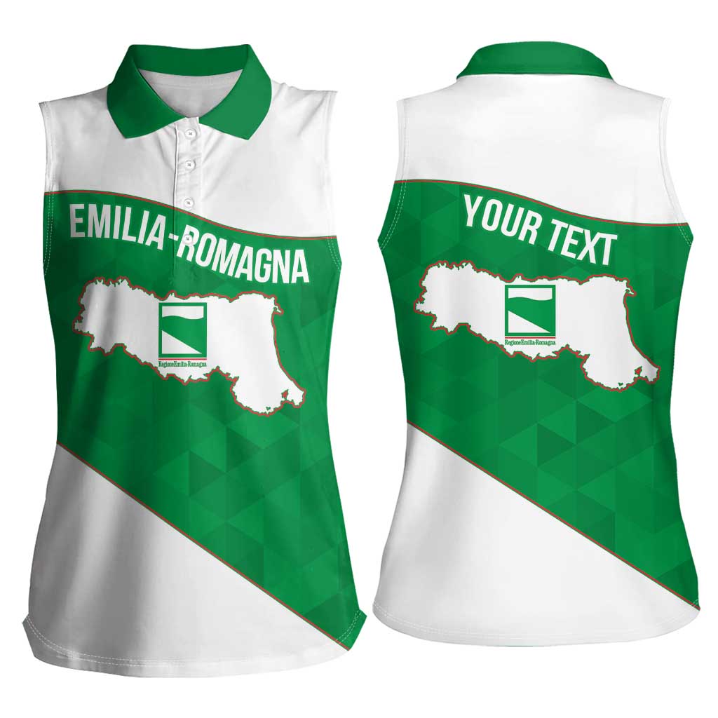 Personalized Italy Emilia-Romagna Women Sleeveless Polo Shirt Inspiration Flags Style
