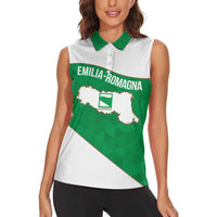 Personalized Italy Emilia-Romagna Women Sleeveless Polo Shirt Inspiration Flags Style