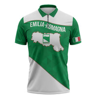Personalized Italy Emilia-Romagna Zipper Polo Shirt Inspiration Flags Style - Wonder Print Shop