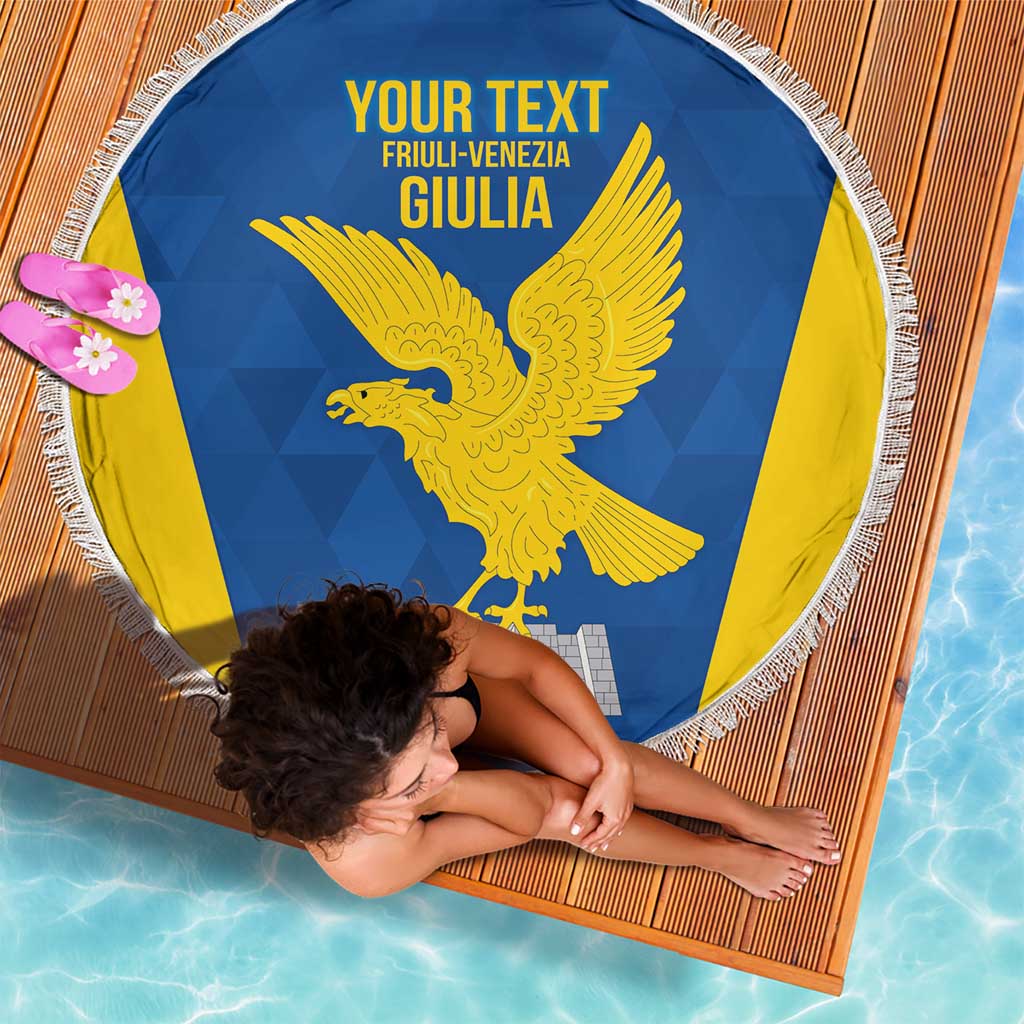 Personalized Italy Friuli-Venezia Giulia Beach Blanket Inspiration Flags Style