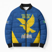Personalized Italy Friuli-Venezia Giulia Bomber Puffer Jacket Inspiration Flags Style - Wonder Print Shop