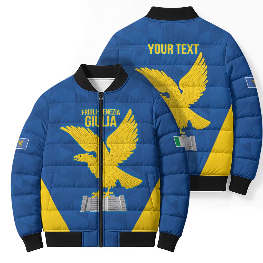 Personalized Italy Friuli-Venezia Giulia Bomber Puffer Jacket Inspiration Flags Style - Wonder Print Shop