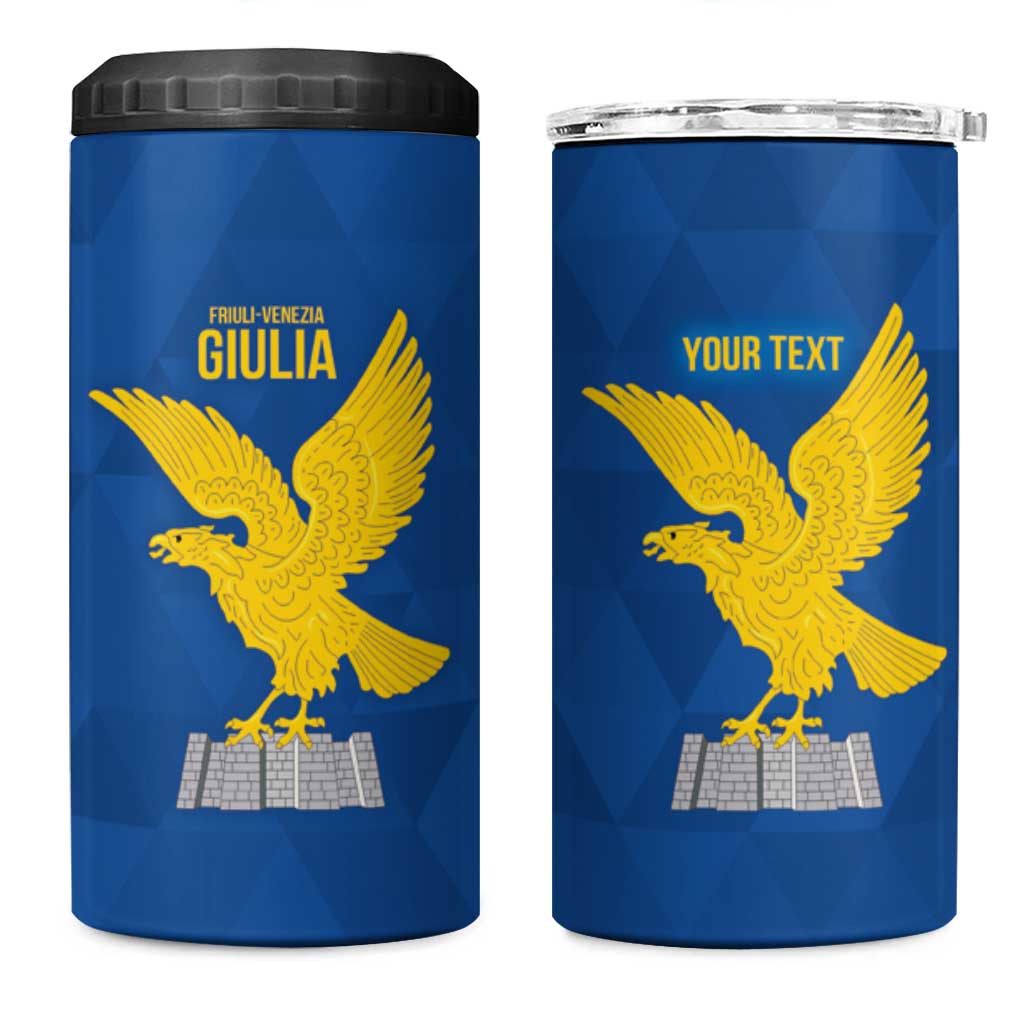Personalized Italy Friuli-Venezia Giulia 4 in 1 Can Cooler Tumbler Inspiration Flags Style