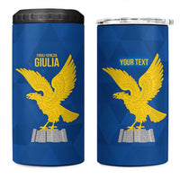 Personalized Italy Friuli-Venezia Giulia 4 in 1 Can Cooler Tumbler Inspiration Flags Style