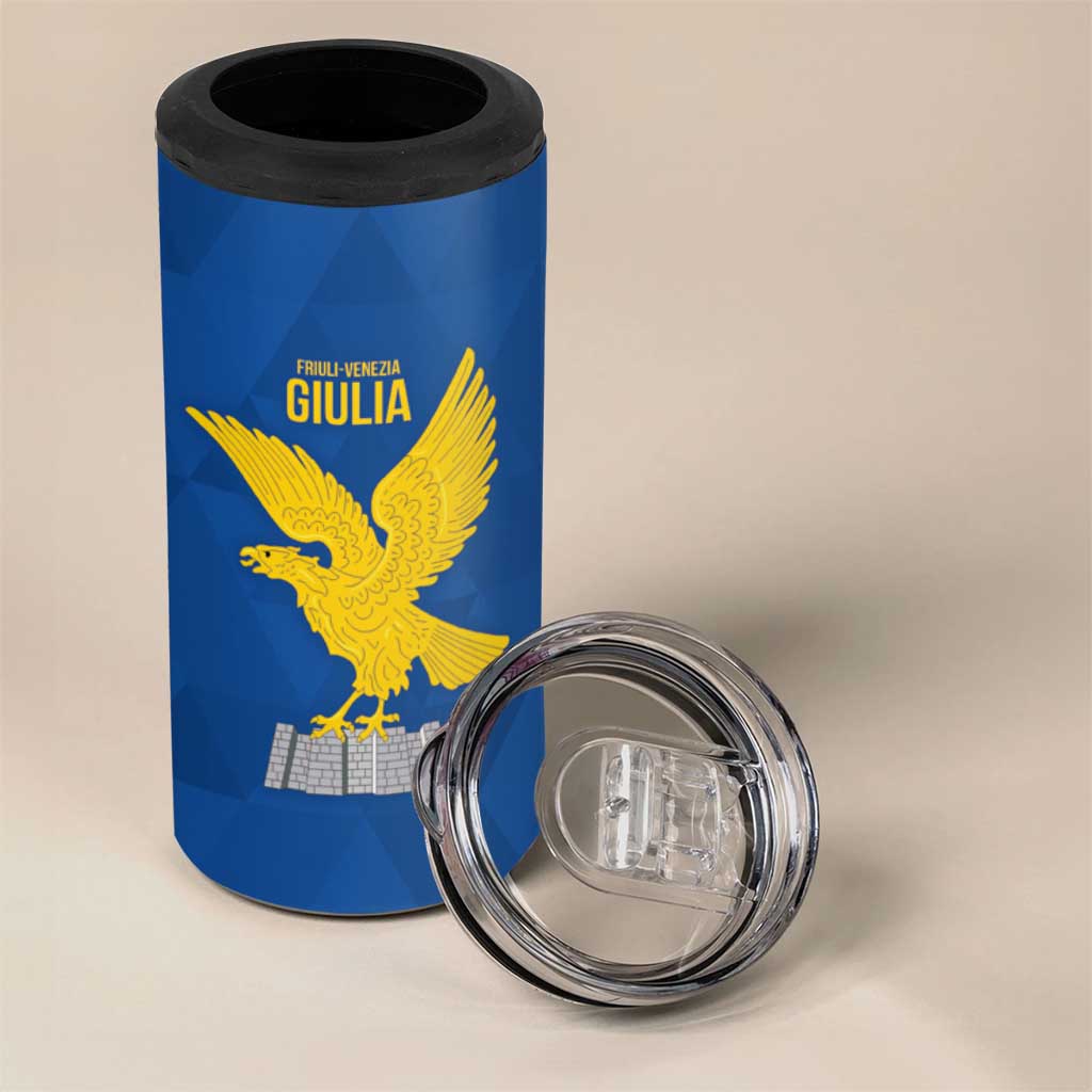 Personalized Italy Friuli-Venezia Giulia 4 in 1 Can Cooler Tumbler Inspiration Flags Style