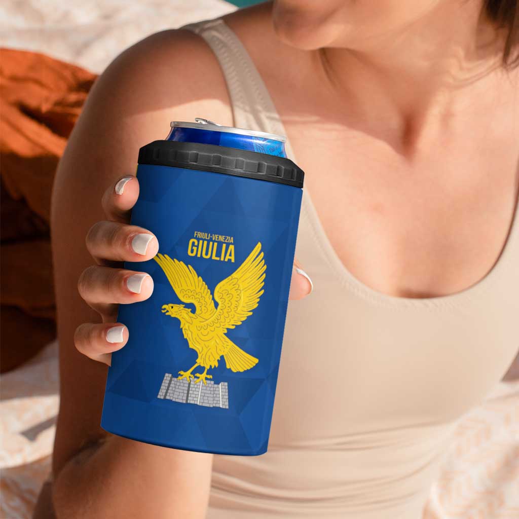 Personalized Italy Friuli-Venezia Giulia 4 in 1 Can Cooler Tumbler Inspiration Flags Style