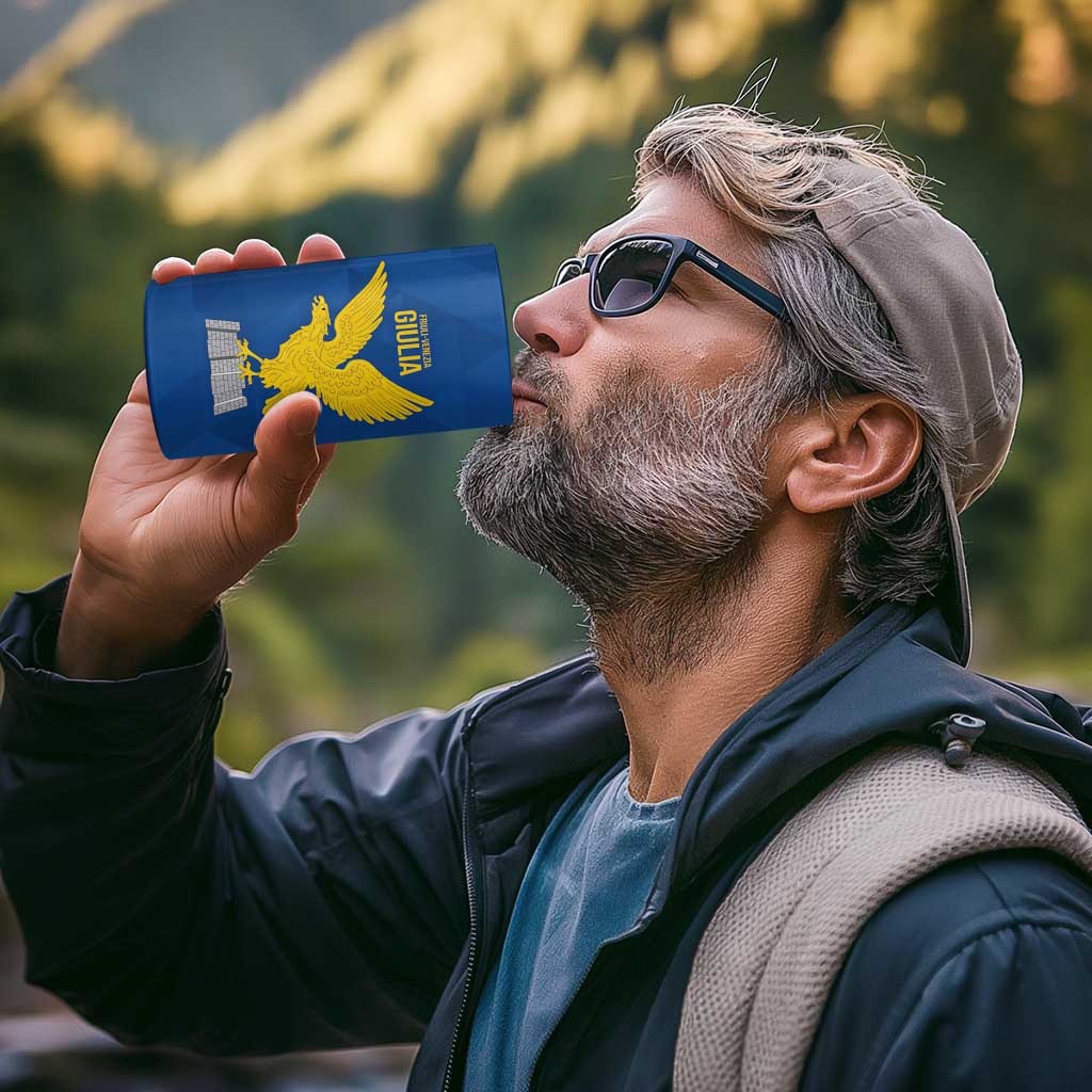 Personalized Italy Friuli-Venezia Giulia 4 in 1 Can Cooler Tumbler Inspiration Flags Style