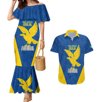 Personalized Italy Friuli-Venezia Giulia Couples Matching Mermaid Dress and Hawaiian Shirt Inspiration Flags Style