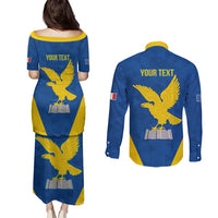 Personalized Italy Friuli-Venezia Giulia Couples Matching Puletasi and Long Sleeve Button Shirt Inspiration Flags Style