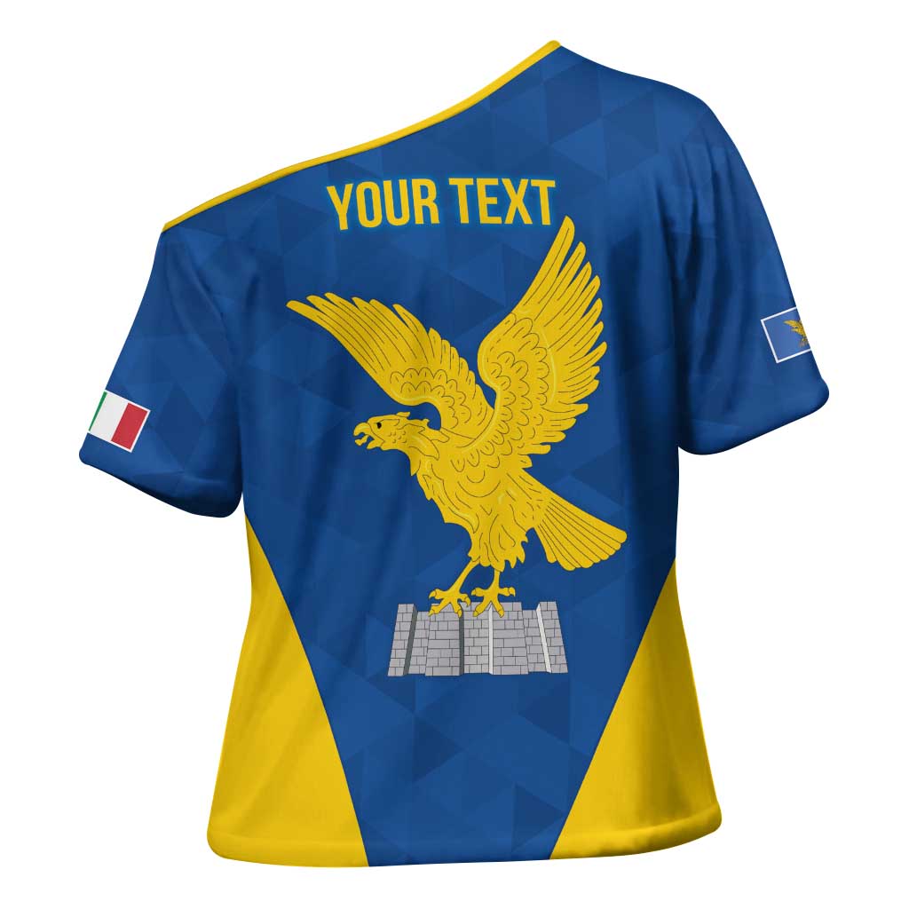 Personalized Italy Friuli-Venezia Giulia Cross Shoulder Shirt Inspiration Flags Style - Wonder Print Shop