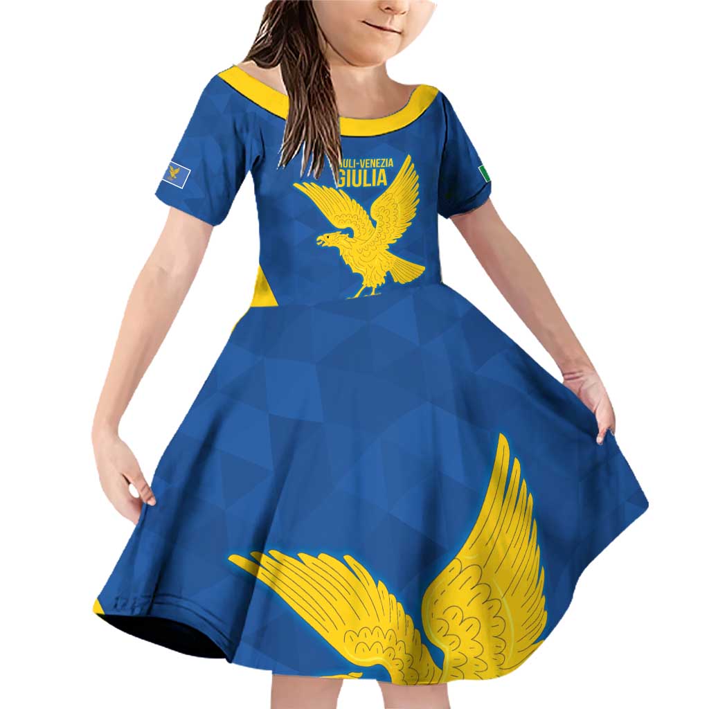 Personalized Italy Friuli-Venezia Giulia Family Matching Off Shoulder Short Dress and Hawaiian Shirt Inspiration Flags Style