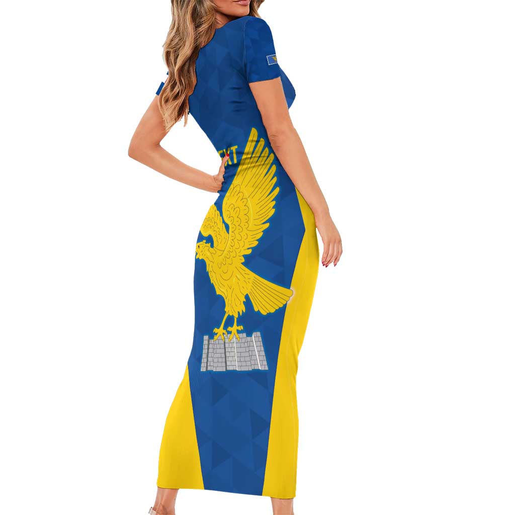 Personalized Italy Friuli-Venezia Giulia Family Matching Short Sleeve Bodycon Dress and Hawaiian Shirt Inspiration Flags Style