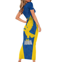 Personalized Italy Friuli-Venezia Giulia Family Matching Short Sleeve Bodycon Dress and Hawaiian Shirt Inspiration Flags Style