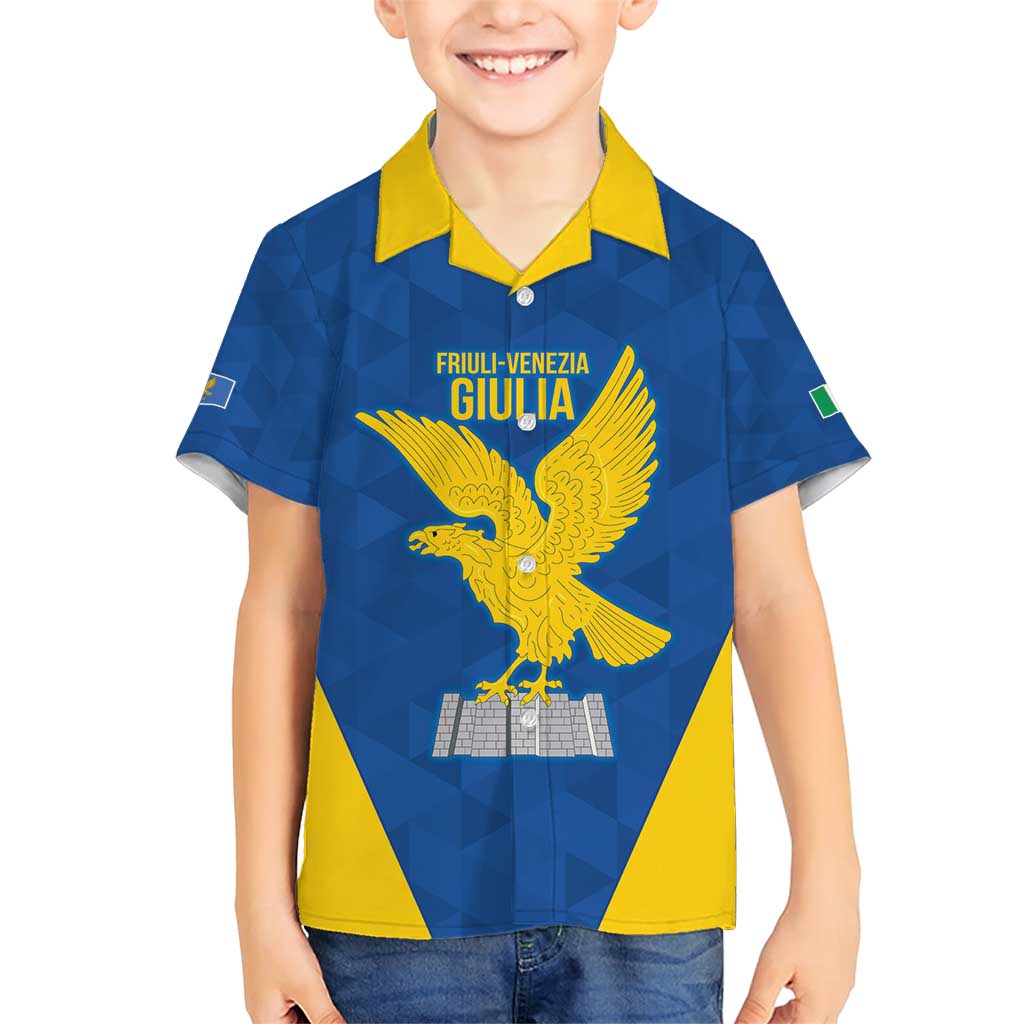 Personalized Italy Friuli-Venezia Giulia Family Matching Short Sleeve Bodycon Dress and Hawaiian Shirt Inspiration Flags Style