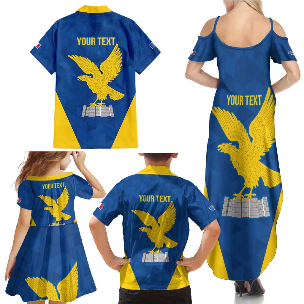 Personalized Italy Friuli-Venezia Giulia Family Matching Summer Maxi Dress and Hawaiian Shirt Inspiration Flags Style